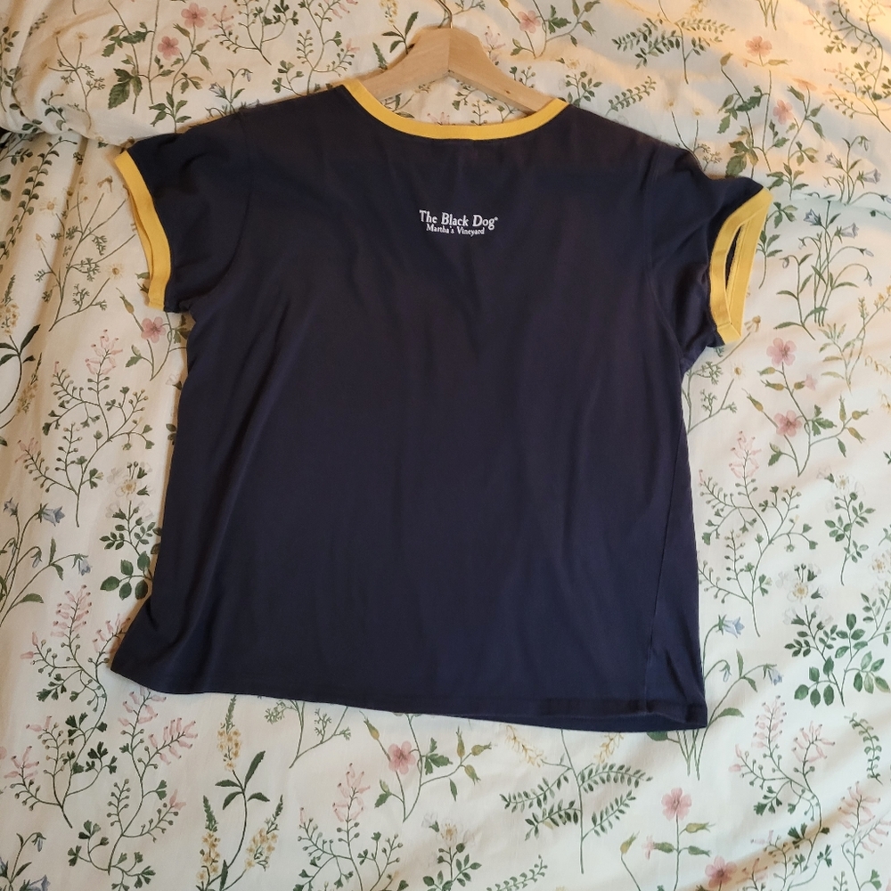 The Black Dog Martha's Vineyard Navy Baby Tee - Picture 7 of 7